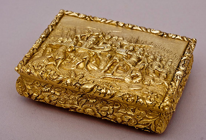 Antique Silver Gilt Snuff Box - Thomas Shaw, Thomas Ogilvy, Francis Philips